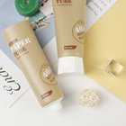 Recyclable 40% Kraft Paper Plastic Body Lotion Hand Cream Cosmetic Soft Tube Biodegradable Squeeze Tubes Packaging
