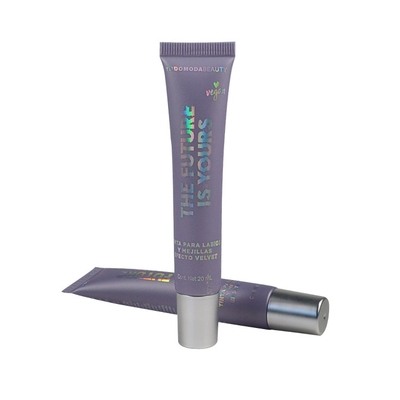 Wholesale Custom Printed LOGO PE Tube Empty Squeeze Tube White Black Cosmetic Clinker Tube For Skin Care Lotion Face Was