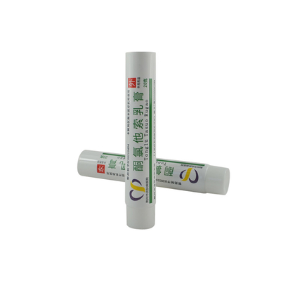 white empty oval skincare tube plastic squeeze tube custom cosmetic BB cream liquid packaging containers with cover