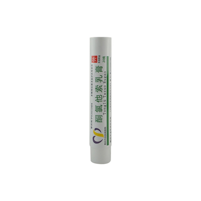 white empty oval skincare tube plastic squeeze tube custom cosmetic BB cream liquid packaging containers with cover