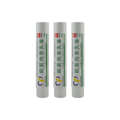 white empty oval skincare tube plastic squeeze tube custom cosmetic BB cream liquid packaging containers with cover