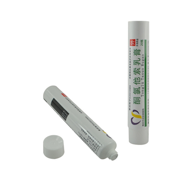 white empty oval skincare tube plastic squeeze tube custom cosmetic BB cream liquid packaging containers with cover
