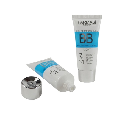 Customized Empty transparent plastic tubes face wash sunscreen tube container white bb cream lotion tube packaging