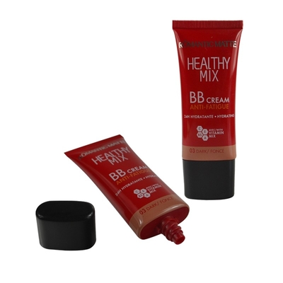 OEM/ODM cosmetic packaging tube PE plastic soft white tube skin care lotion cream with acrylic cover 30ml50ml60ml80ml100