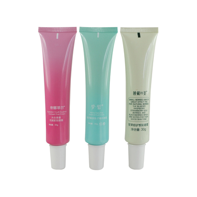 Customized PE tube lotion massage aloe cleanser empty packaging container cosmetics extrusion laminated plastic tube
