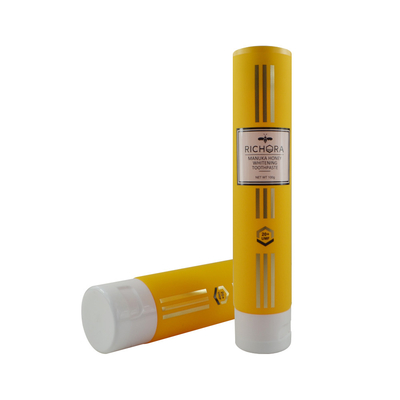 Printed oval hand cream plastic squeeze tube customized cosmetics sunscreen lotion packaging 75ml 100ml empty container
