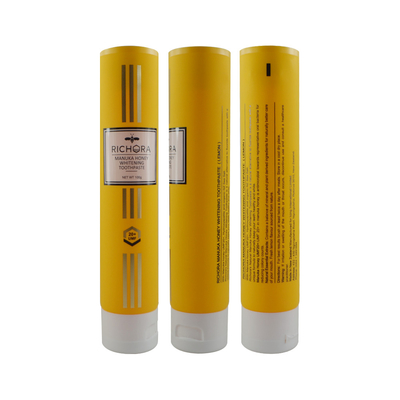 Printed oval hand cream plastic squeeze tube customized cosmetics sunscreen lotion packaging 75ml 100ml empty container