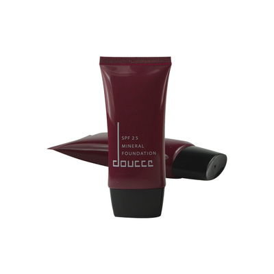 luxury custom black facial cleanser plastic packaging cream cosmetic tube for face wash