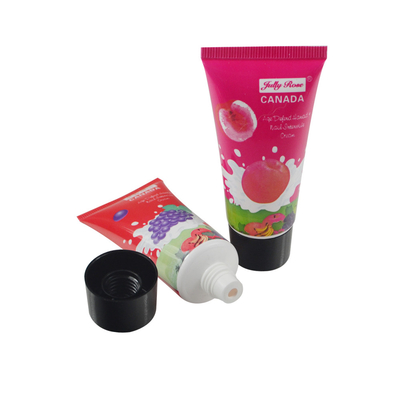 Plastic Round Empty Facial Cleanser Eye Cream Shadow Container Hand Care Lotion Tube With screw on Lid
