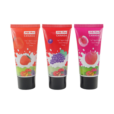 Plastic Round Empty Facial Cleanser Eye Cream Shadow Container Hand Care Lotion Tube With screw on Lid