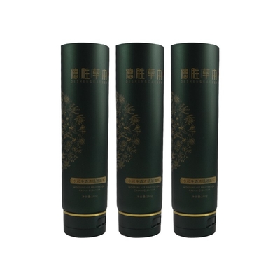 empty Printed pe plastic cosmetic printing skincare facial cleaner tube with flip top lid