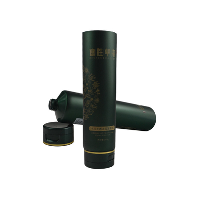 empty Printed pe plastic cosmetic printing skincare facial cleaner tube with flip top lid