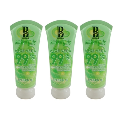 Wholesale New style 2 in 1 make up Plastic tube with mirror flip lid for BB cream foundation