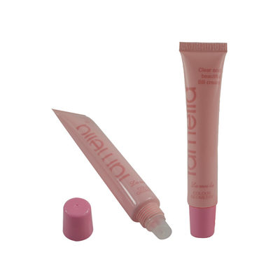High quality custom PE plastic cosmetic container packaging soft tube for facial cleaner/lotion with flip lid
