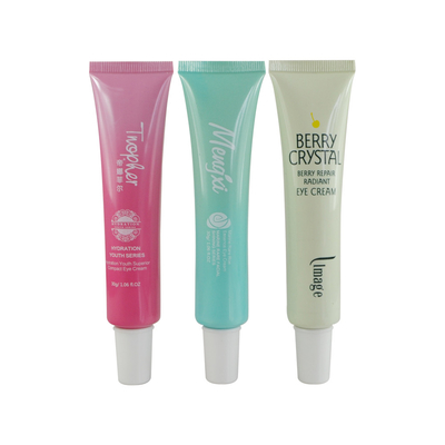empty cosmetics tubes pe face wash packaging tube with bamboo printing cap