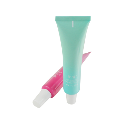 empty cosmetics tubes pe face wash packaging tube with bamboo printing cap
