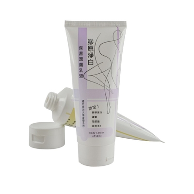 Custom pe soft cosmetic toothpaste tubes packaging with screw on cap