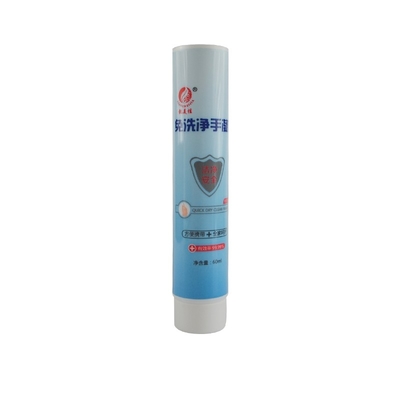 Custom cosmetic yellow facial cleanser soft tube empty body lotion shampoo plastic tube packaging