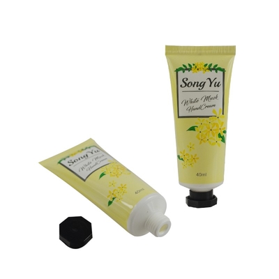 Shampoo cleanser body lotion face cream cosmetic packaging 50ml 60ml 120ml 150ml plastic squeeze tube with bamboo lid