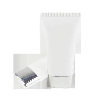 cosmetic plastic round tube for cleanser with flip cap manufacturer packaging