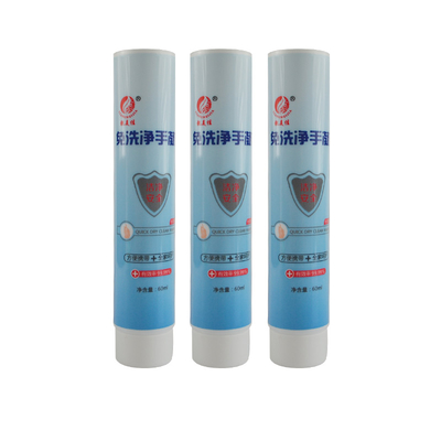 Round Plastic Cosmetic Packaging Tube Transparent Empty Lotion shower gel Personal Tubes With Transparent Flip Top