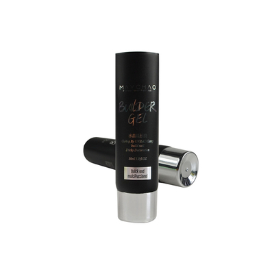 Custom Transparent full plastic 50g hand lotion tube / empty cosmetic plastic clear tube for hand cream