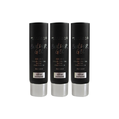 Custom Transparent full plastic 50g hand lotion tube / empty cosmetic plastic clear tube for hand cream