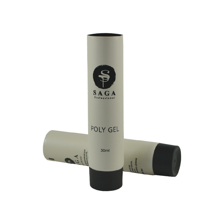 50 100 ml cosmetic container hand cream packaging bamboo lid long cosmetic plastic tube