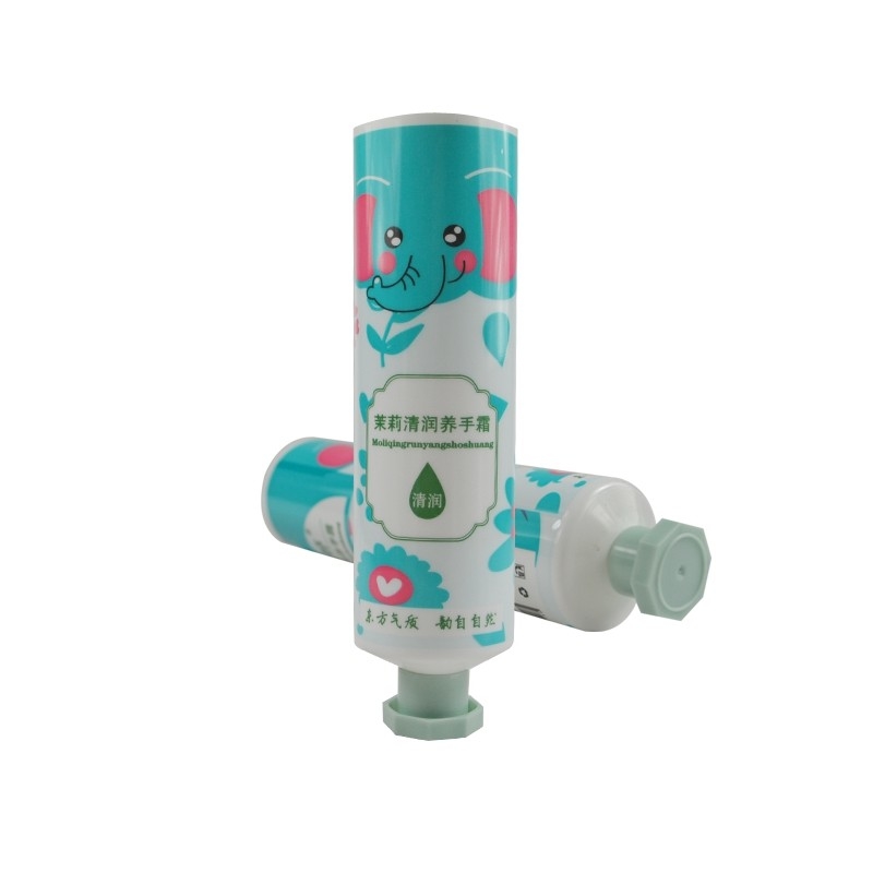 100% Recyclable Plastic-free Collapsible Tubes Cosmetics Conditioner Shampoo Tubes with screw flip top cap