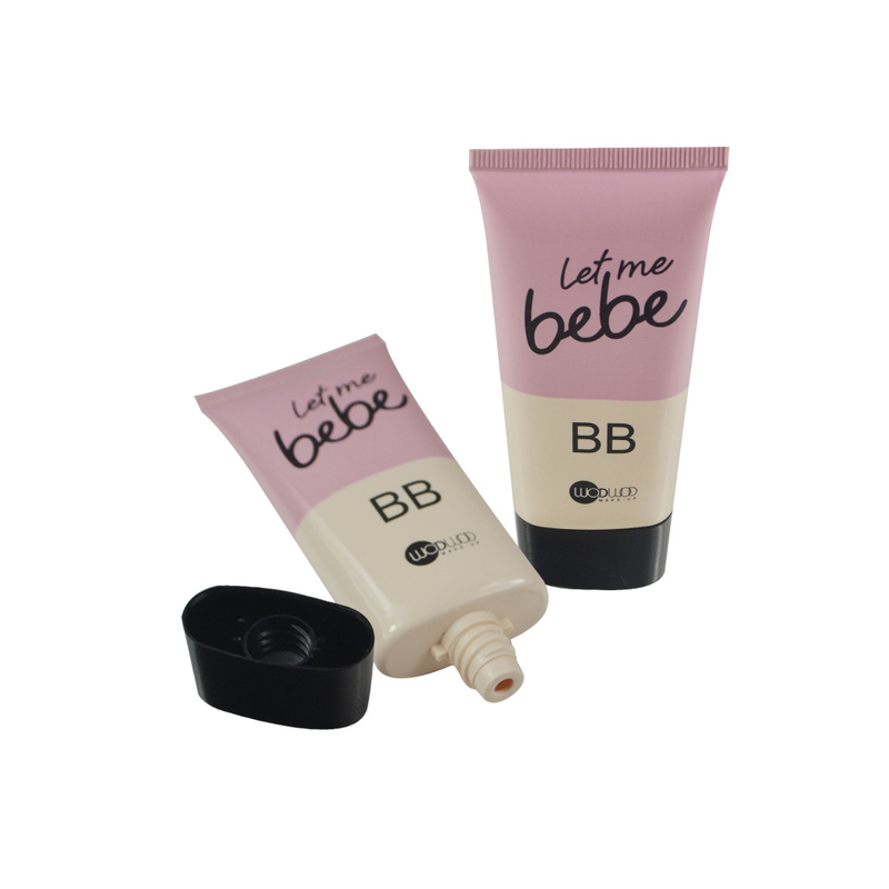 High quality custom PE plastic cosmetic container packaging soft tube for facial cleaner/lotion with flip lid