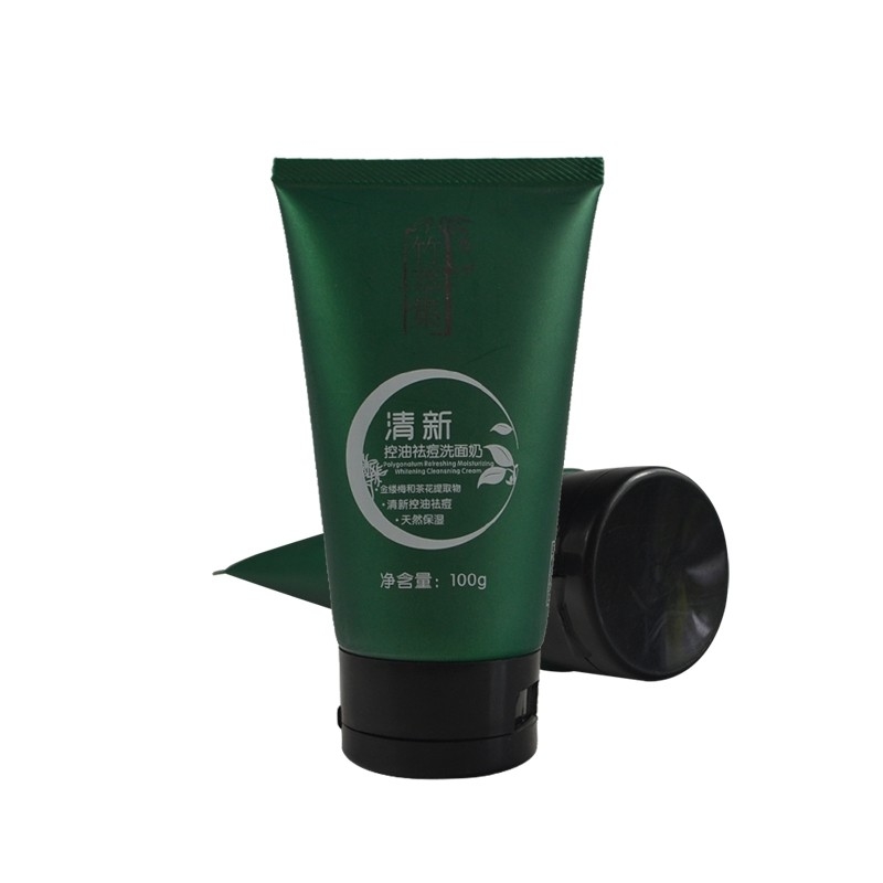 Hand cream colored flip top cap matte 2 layer 5 layer soft plastic cosmetics PE tube